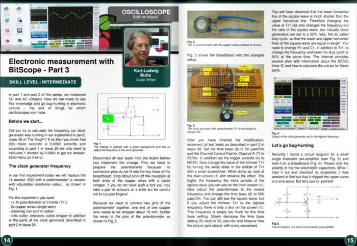 Electronic measurement with BitScope Micro